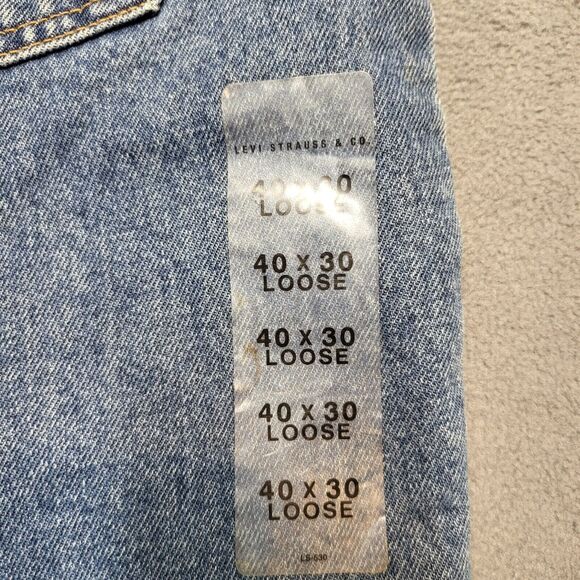 Vintage Deadstock Levis 560 Jeans Mens 40x30 Blue Loose Fit Tapered Leg Denim - Picture 6 of 12